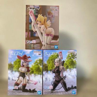 Three boxed 2.5次元の誘惑 ペンフレ figures displayed against a plain background.