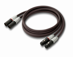 Coiled Accuphase ASLC-10B 1.0m audio cable showing both connector ends.