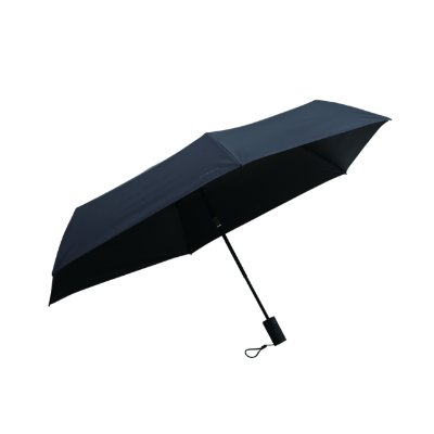 Black umbrella (ACTIVE AWミニAUTO50) shown open against a white background.