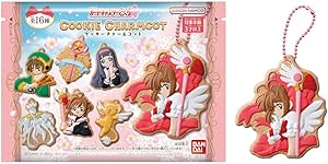 Packaged Bandai Cardcaptor Sakura COOKIE CHARMCOT product image showing the box artwork with multiple character charms and one large charm keychain.