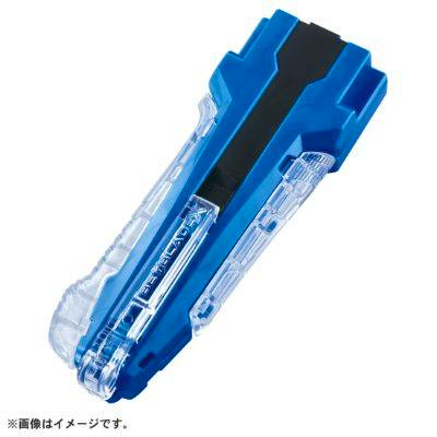 Blue rubber custom grip (BX-42) for BEYBLADE X shown on a white background.