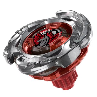 Red and silver Beyblade X booster top (Aero Pegasus 3-70A, Red Ver.) on a white background.