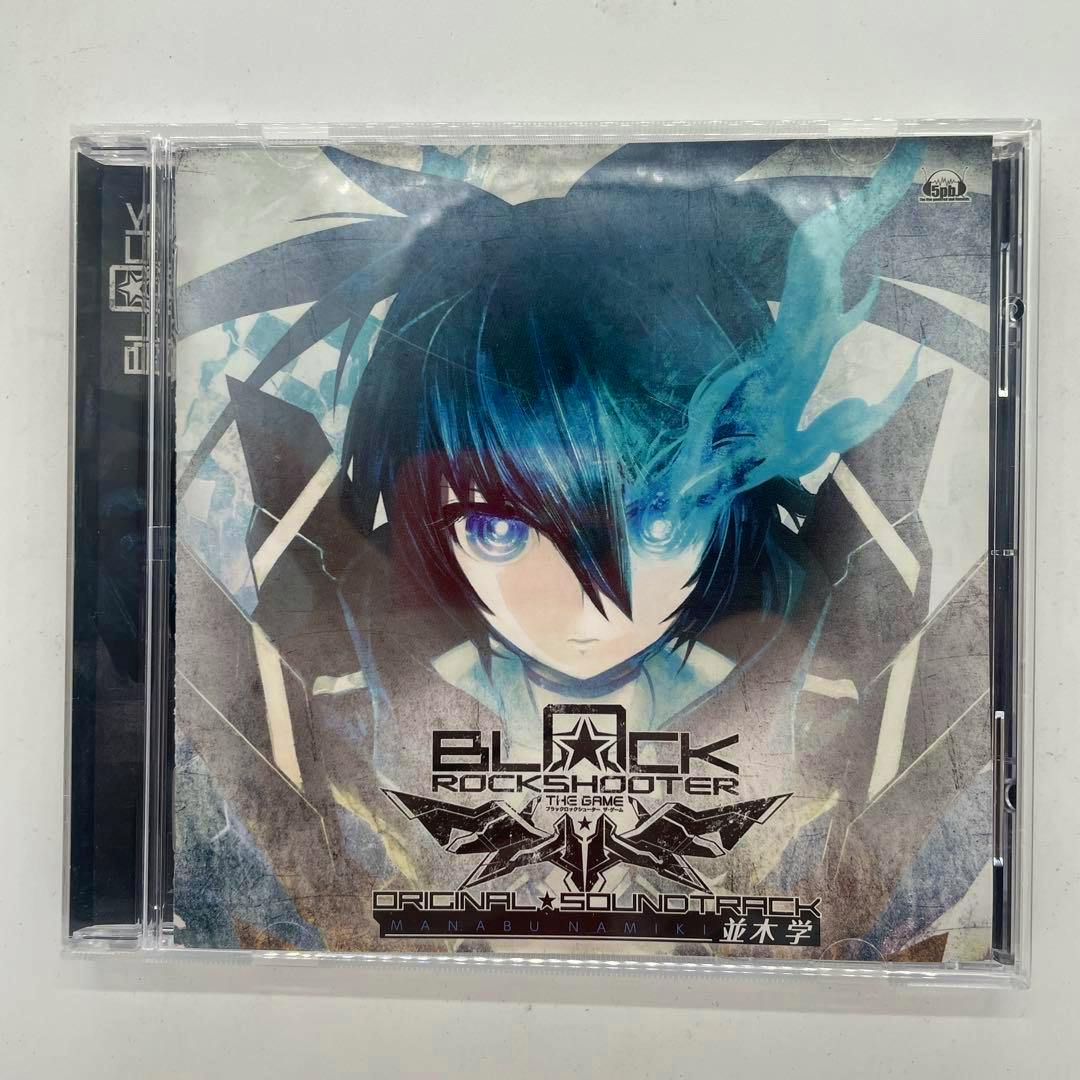 Photo of the CD front cover for the Black★Rock Shooter THE GAME original soundtrack showing character artwork and the title.