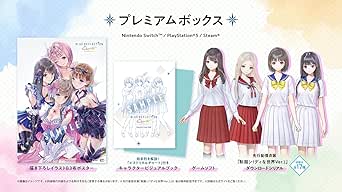Image showing the premium box set artwork and included printed materials with character illustrations for the Switch game.