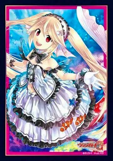 Illustration printed on the sleeve showing the Cardfight!! Vanguard G character Duo in a frilly white dress with long blonde twin tails and a pink border around the art.