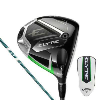 Callaway ELYTE 1W driver (10.5°) with a Ventus Green 50 shaft and matching ELYTE headcover.