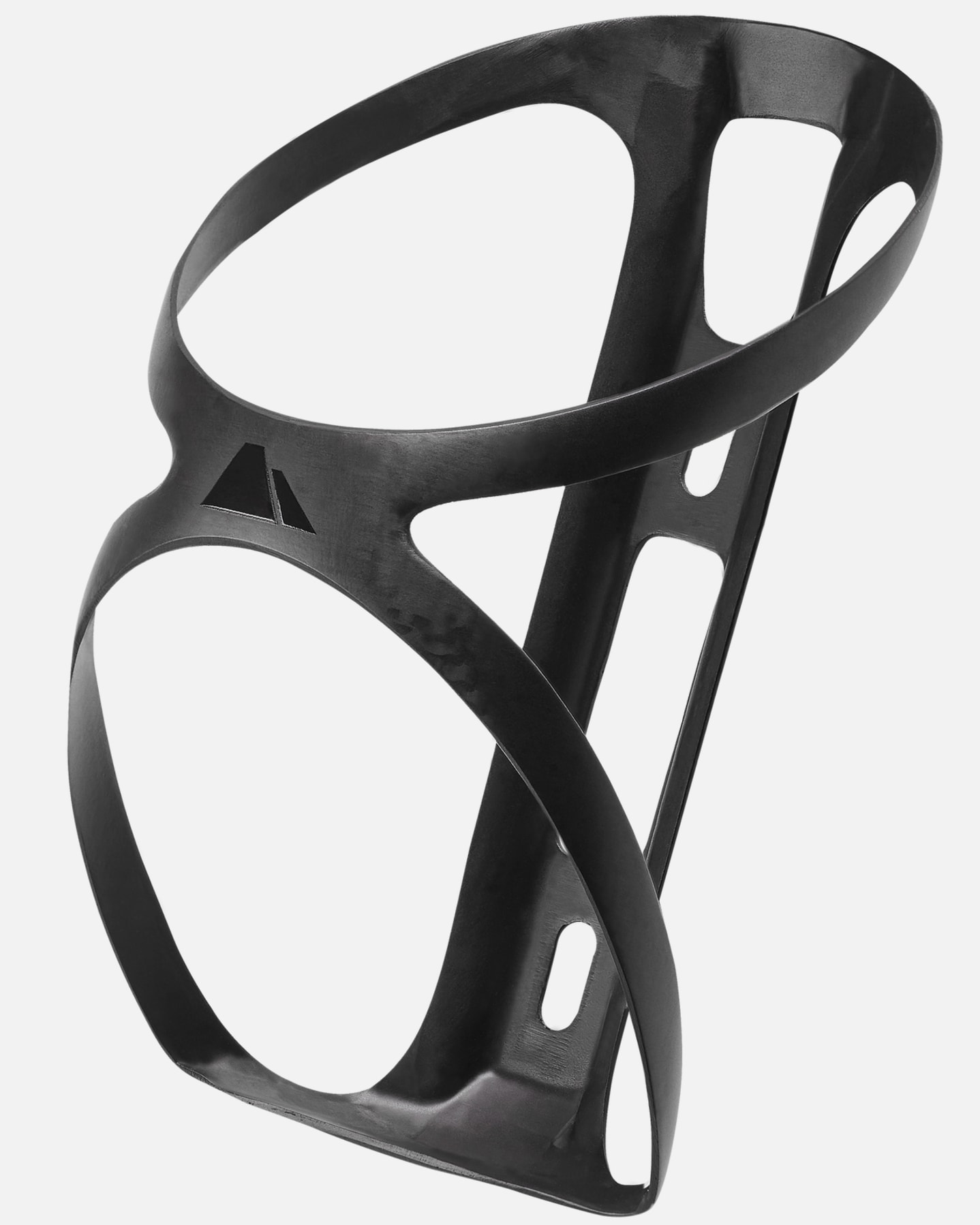 Black Canyon lightweight carbon bicycle bottle cage on a white background.