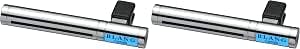 Silver Blang H201 car air freshener vent-clip stick shown in two angle views on a white background.