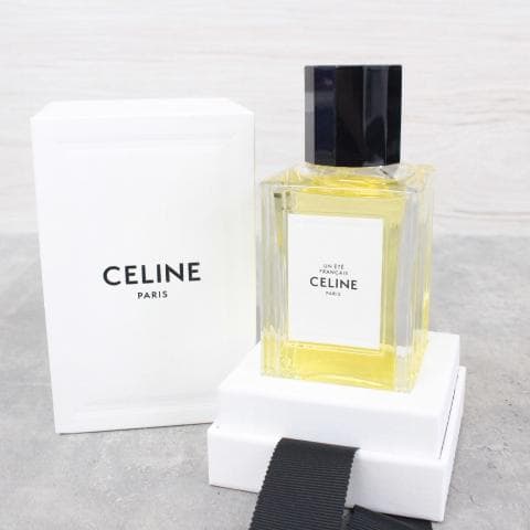 CELINE Un Été Français eau de parfum bottle displayed with its white CELINE box and packaging.