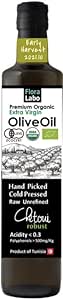 Front view photo of a 16.9 fl oz (500 ml) CHETOUI Organic Extra Virgin Olive Oil bottle with visible label and cap.