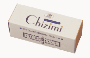 Rectangular box labeled "Chizimi" shown on a white background as the sewing thread's packaging.