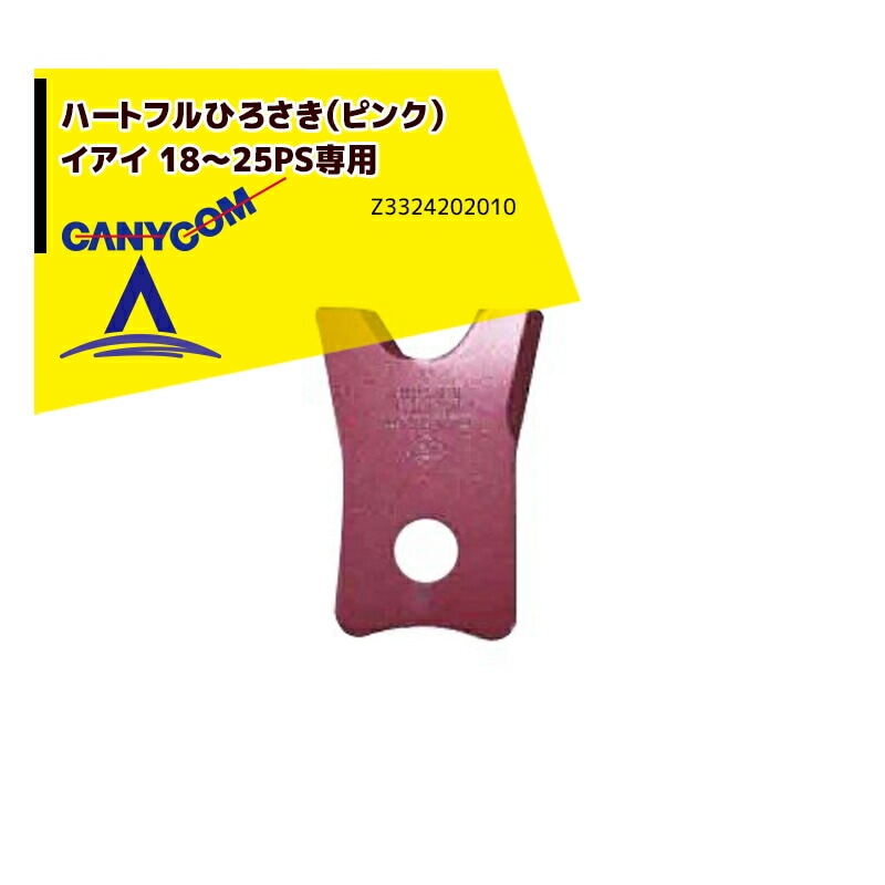 Pink replacement cutter blade for Canycom Heartful Hirosaki (for 18–25PS) shown on a white background with a yellow label overlay.