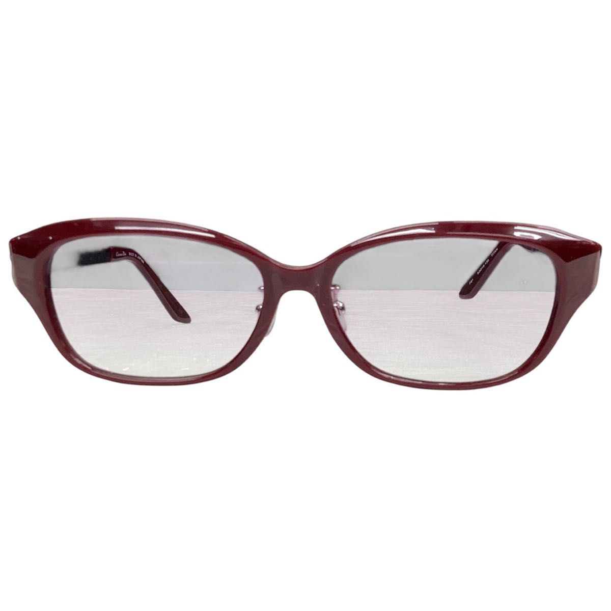 Front view of Christian Dior CD7068J burgundy sunglasses showing the frame and lenses.
