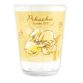 Clear plastic 370ML tumbler showing yellow Pikachu artwork with the text "Pikachu Number 025".
