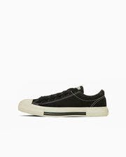Side view of the ALL STAR AP Ⅱ OX black canvas sneaker on a white background.