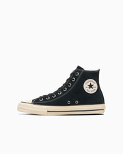 Side view of a black high-top canvas All Star SK HI sneaker on a white background.