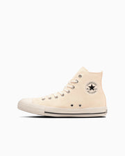 Beige high-top canvas sneaker (All Star WashedCanvas Hi) shown in side profile on a white background.