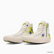 Pair of ALL STAR Z HI / Splatoon3 high-top sneakers with Splatoon-themed graphics on a white background.