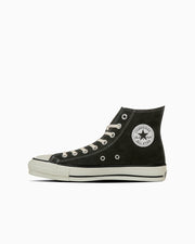 Side view of a black suede high-top SUEDE ALL STAR J HI sneaker on a white background.