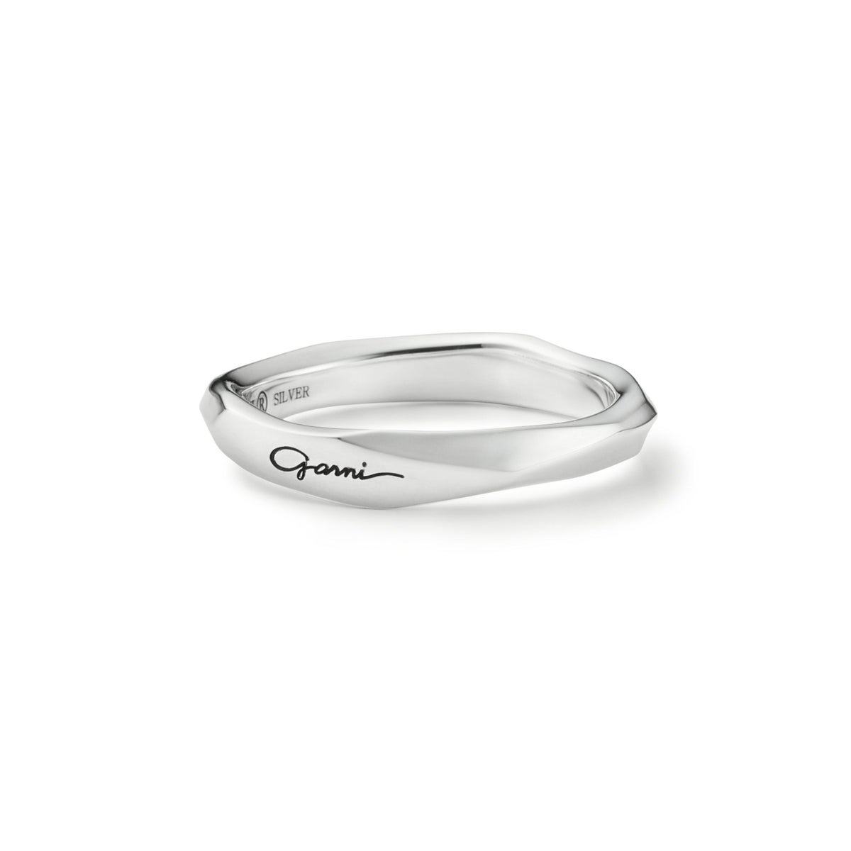 Silver Crockery Ring (size S) shown alone on a white background.