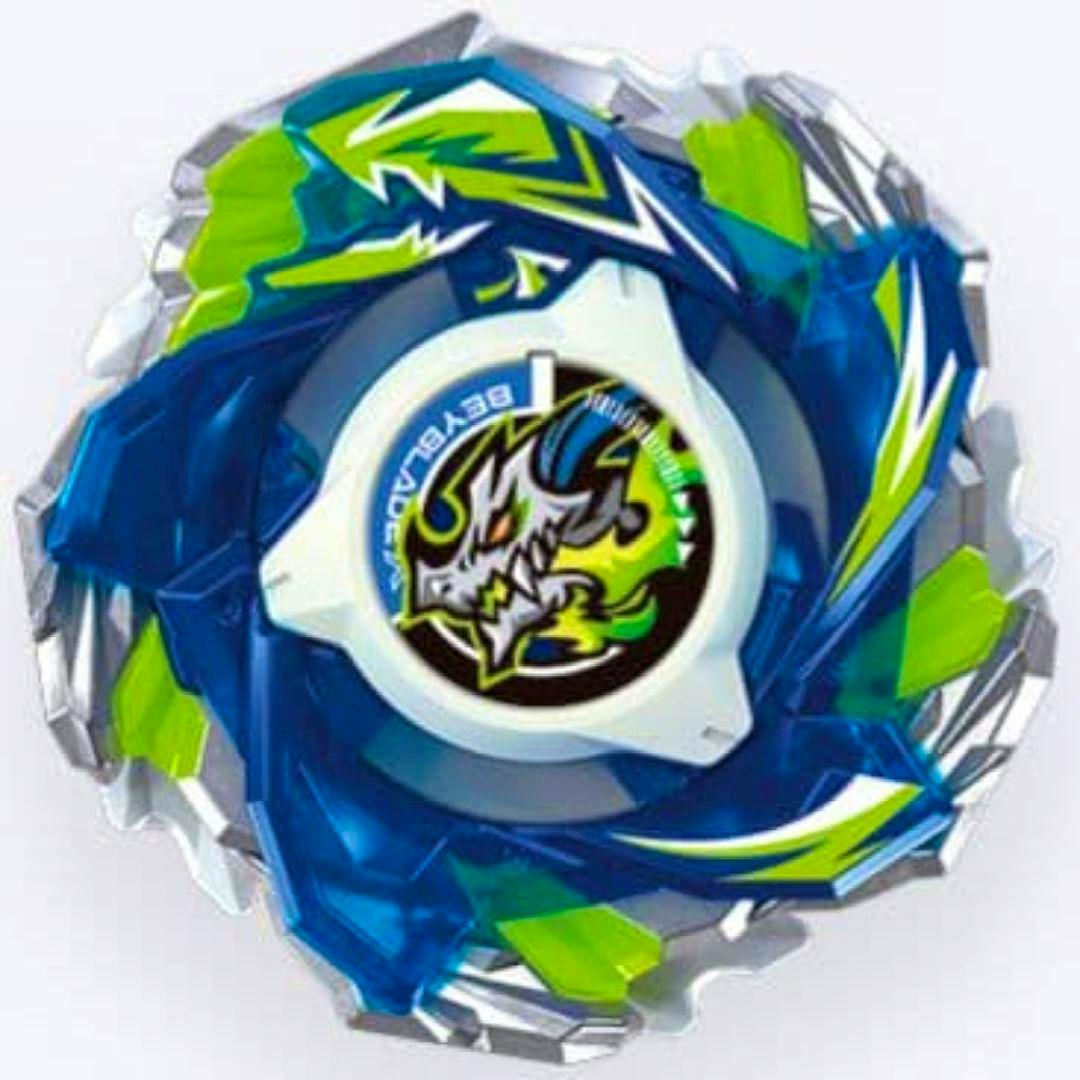Top view of the CX-16 Bahamut Blitz BKI special ver. plastic toy showing blue, green, white, and silver components.