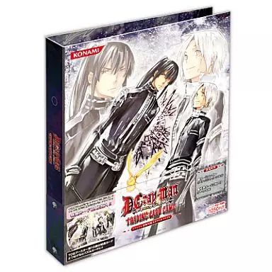 D.Gray-man trading card 4-pocket file binder showing the front cover and spine with character artwork.