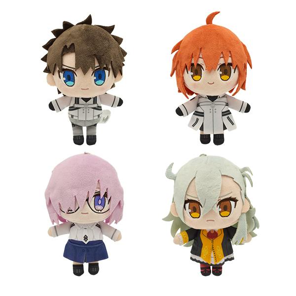 Four deformed (chibi) plush toys showing the four variants arranged on a white background.
