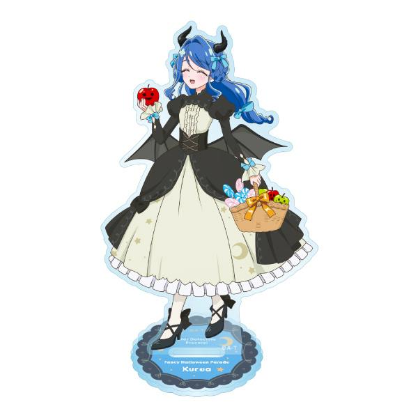 Assembled acrylic decorative stand of Kurea from Fancy Halloween Parade shown on its round display base.