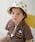 Person wearing the Disney patterned bucket hat.