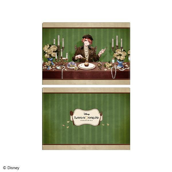 Front and back of the La Bonbonniere version clear file featuring Ace Trappola from Disney Twisted Wonderland.