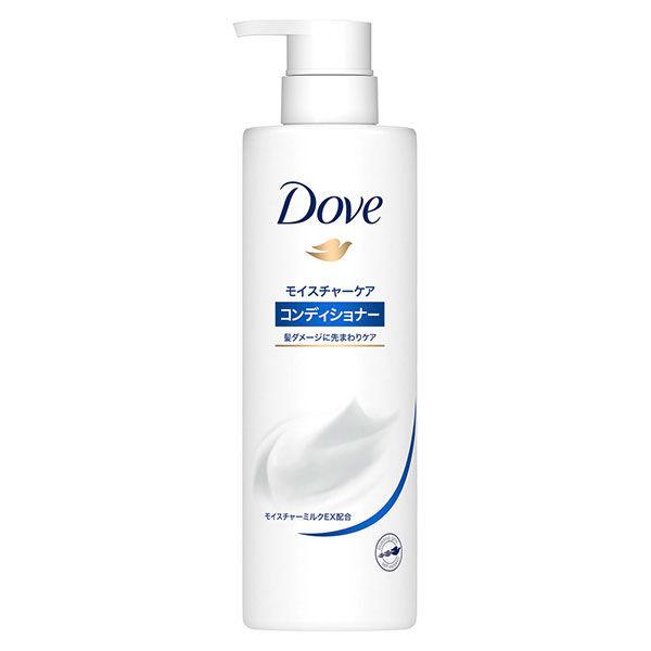 Front view of a Dove Moisture Care conditioner pump bottle (500g) with Japanese labeling.