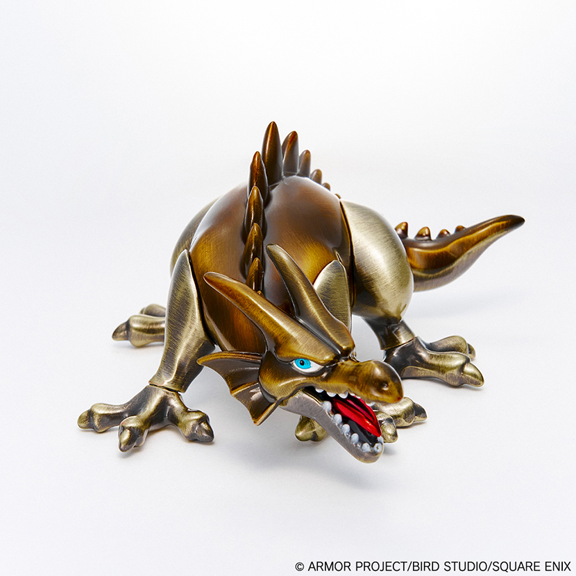 A zinc-alloy dragon toy figurine (Metallic Monsters Gallery 40th Anniversary version) posed on a white background.