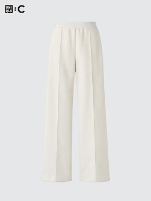 Front view of the women's polyester pants (short length) on a plain background.