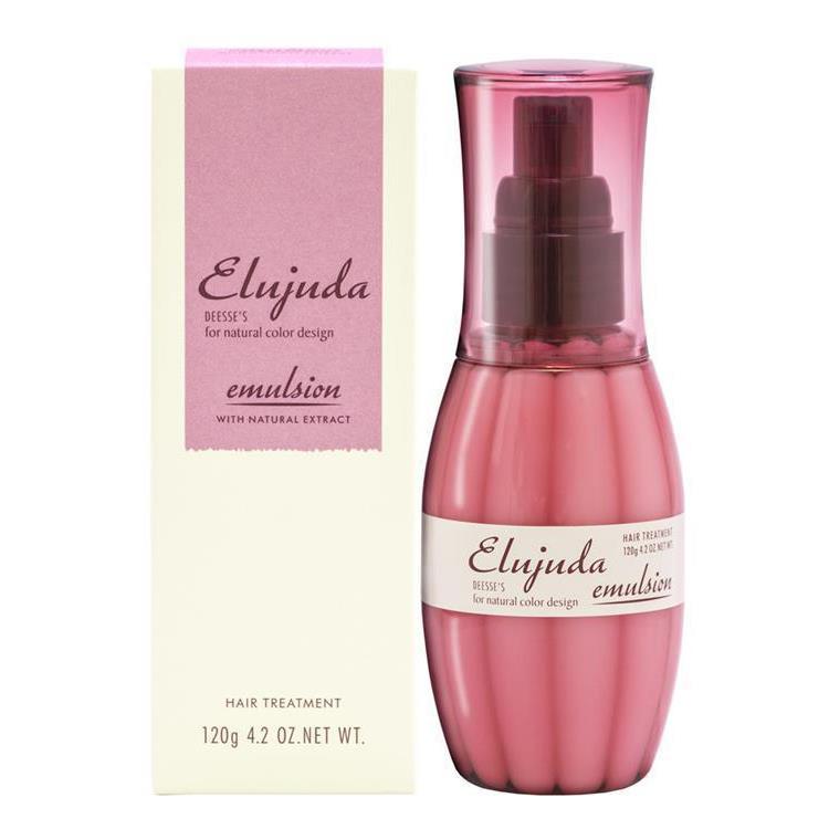Pink emulsion conditioner bottle beside its matching box.