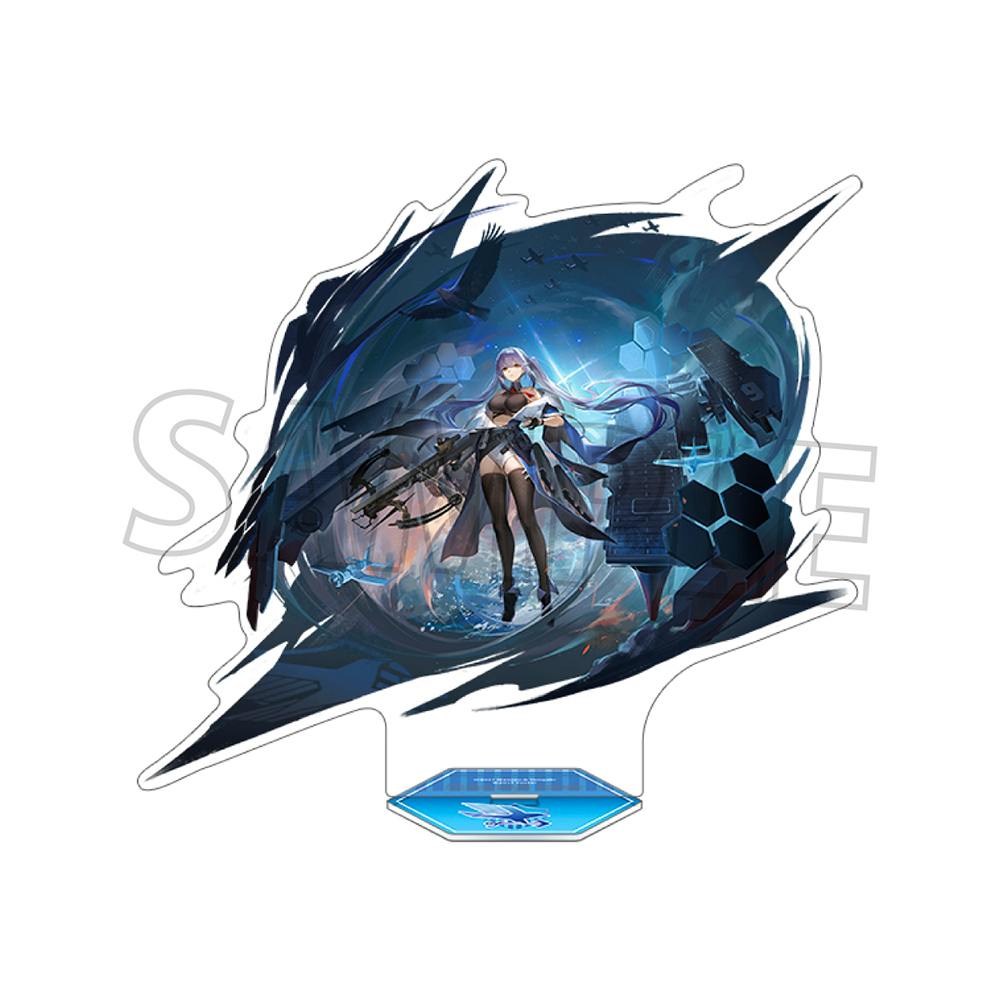 Acrylic stand showing the character 'エセックス 改' artwork on a white background.
