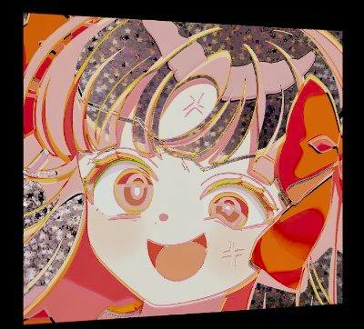 Cover art for the CD showing a stylized anime character's face with a decorative background.