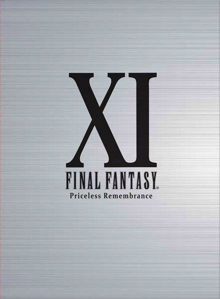 Cover art for the Final Fantasy XI Blu-ray showing a large "XI" above "FINAL FANTASY" and "Priceless Remembrance" on a silver textured background.