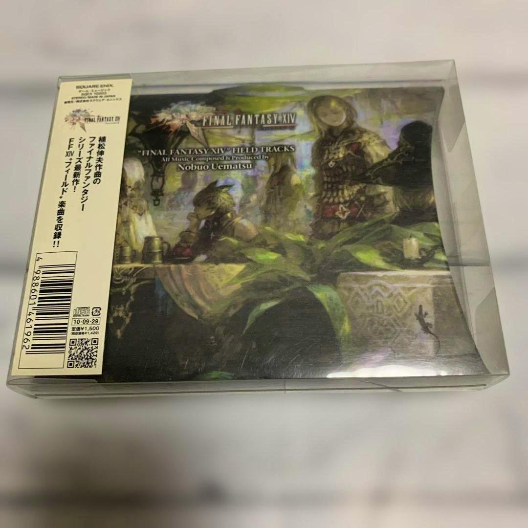 Packaged copy of FINAL FANTASY XIV ／ Field Tracks CD showing the front cover artwork and a Japanese obi strip.