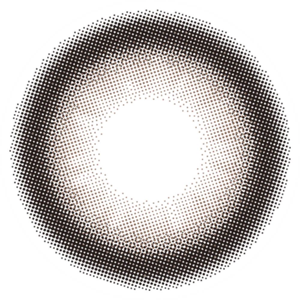 Close-up image of the Flurry by colors contact lens pattern on a white background.