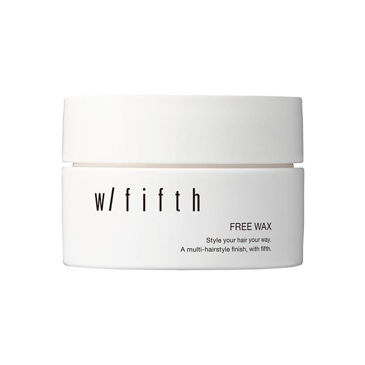 A white jar of Free Wax hair wax with "w/fifth" branding on a white background.