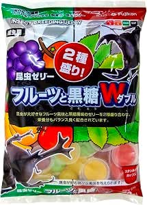 Front of the Fujikon Fruit Beetle Jelly 50-piece bag showing the product packaging with colorful jelly pieces and beetle illustrations.