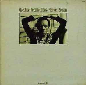 CD cover art for 'Geechee Recollections' showing a small black-and-white photo of a man near the top on a plain beige background.