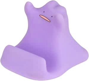 Purple Ditto (Metamon) plastic smartphone holder mobile stand shown from the front.