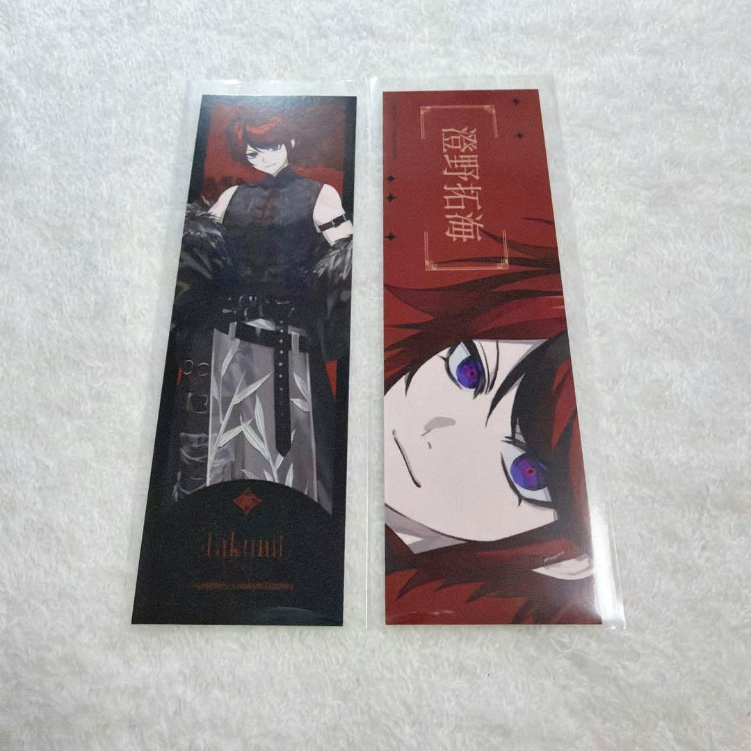 Two narrow rectangular character art cards shown side by side on a white textured background.