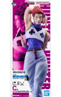 Box artwork showing the Hisoka figure from HUNTER×HUNTER MASTERLISE C prize.