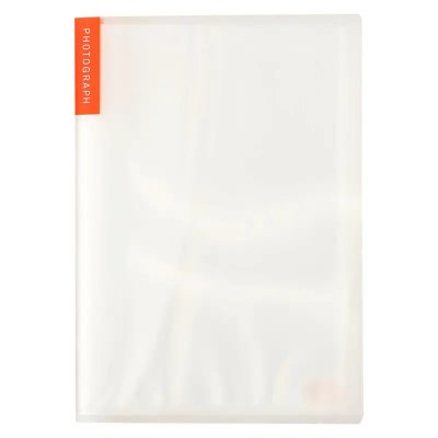 Translucent Hobonichi photo album with an orange "PHOTOGRAPH" tab along the spine.