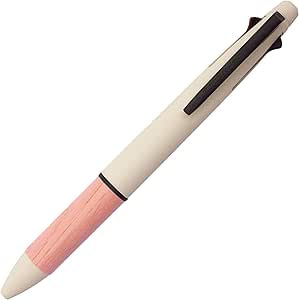 Mechanical pencil with a pink grip, light-colored upper barrel, and a black clip shown on a white background.