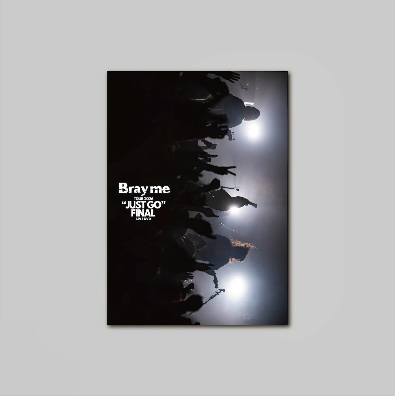 Front cover image of the "JUST GO" FINAL LIVE DVD showing silhouetted performers on stage with the title text.