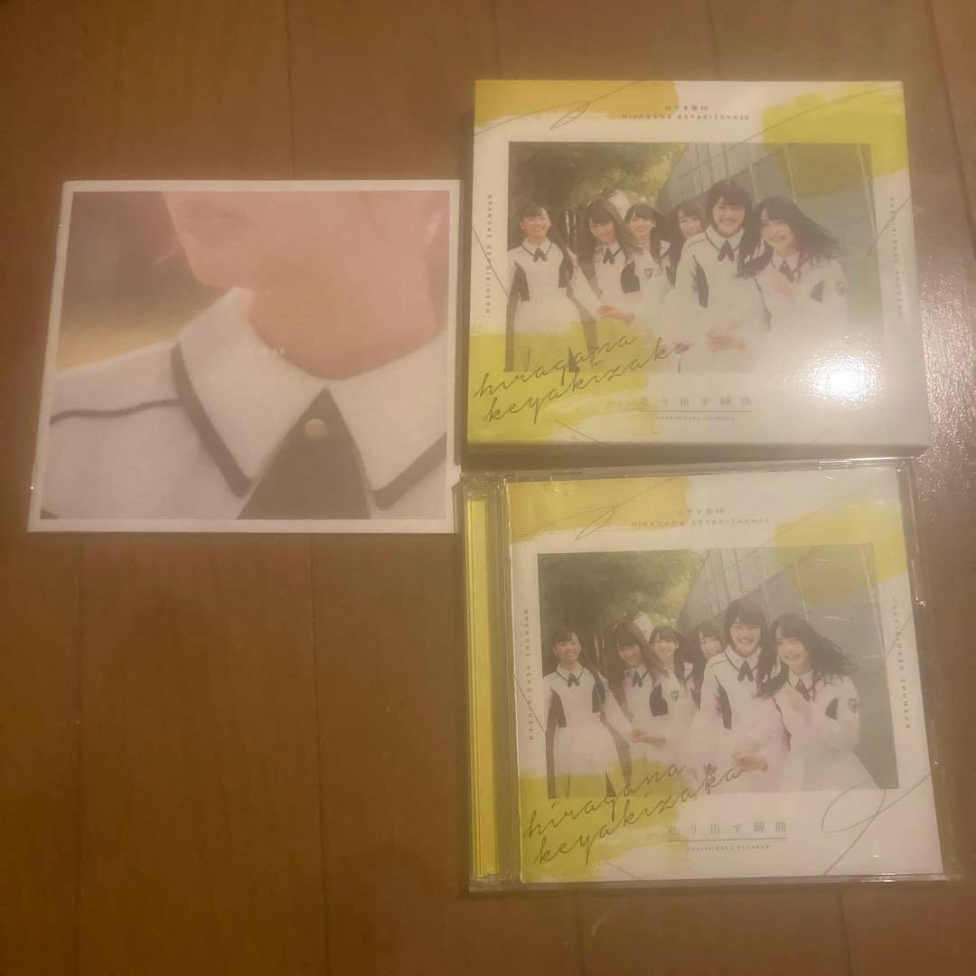 Front covers of the CD+Blu-ray package showing a group photo and a separate photo card on a wooden floor.