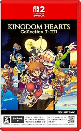 Front cover art of the Nintendo Switch game KINGDOM HEARTS Collection I–III showing the game's title and character artwork against a moonlit background.